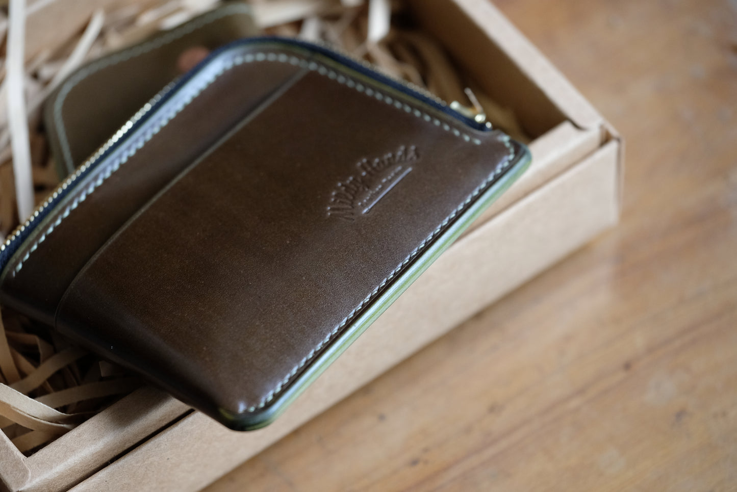 Zipper Wallet -  Japanese Shinki hikaku Shell Cordovan / Made to Order