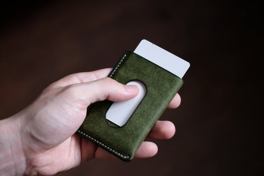 Card holder V01 - Slim Wallet - Card Wallet - Pueblo tanned leather / Made to Order