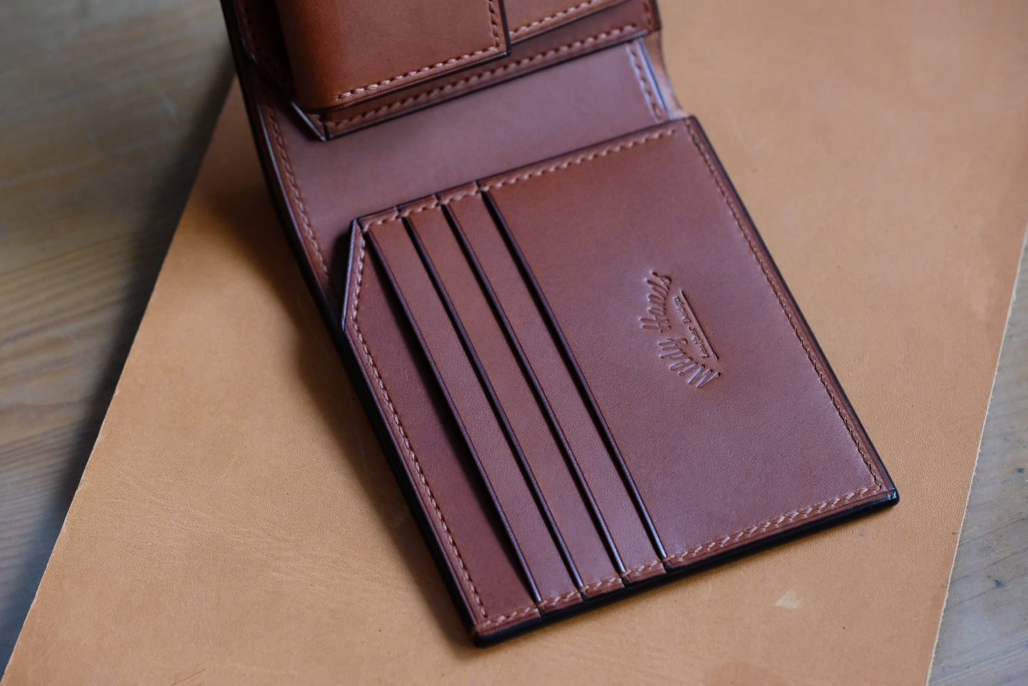 SW01COIN - Bifold Wallet - Japanese Shinki Hikaku shell cordovan / Made to Order