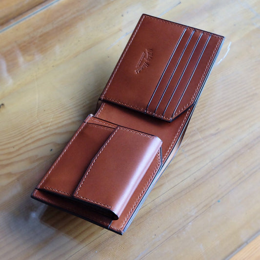 SW01COIN - Bifold Wallet - Japanese Shinki Hikaku shell cordovan / Made to Order