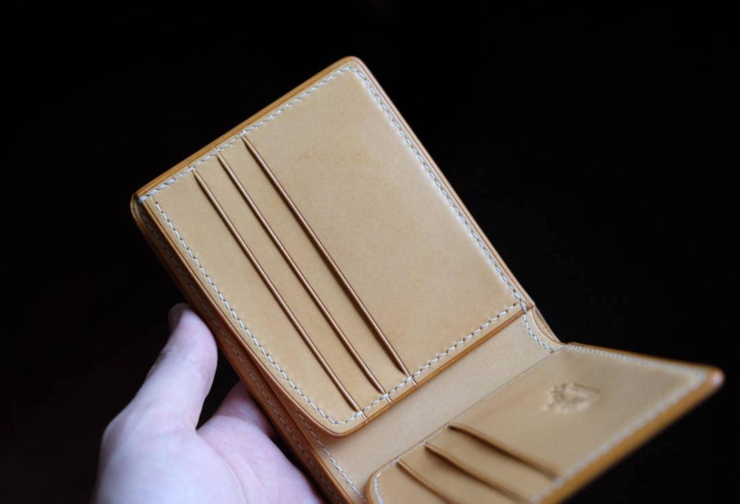 SW01 - Bifold Wallet - Japanese Shinki Hikaku shell cordovan - Nature / Nature / Made to Order