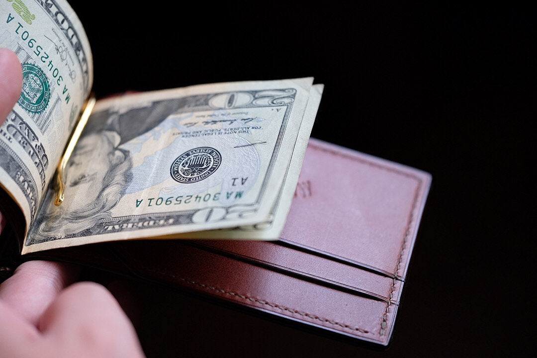 Money Clip Wallet 01S - Horween Shell Cordovan / Made to Order