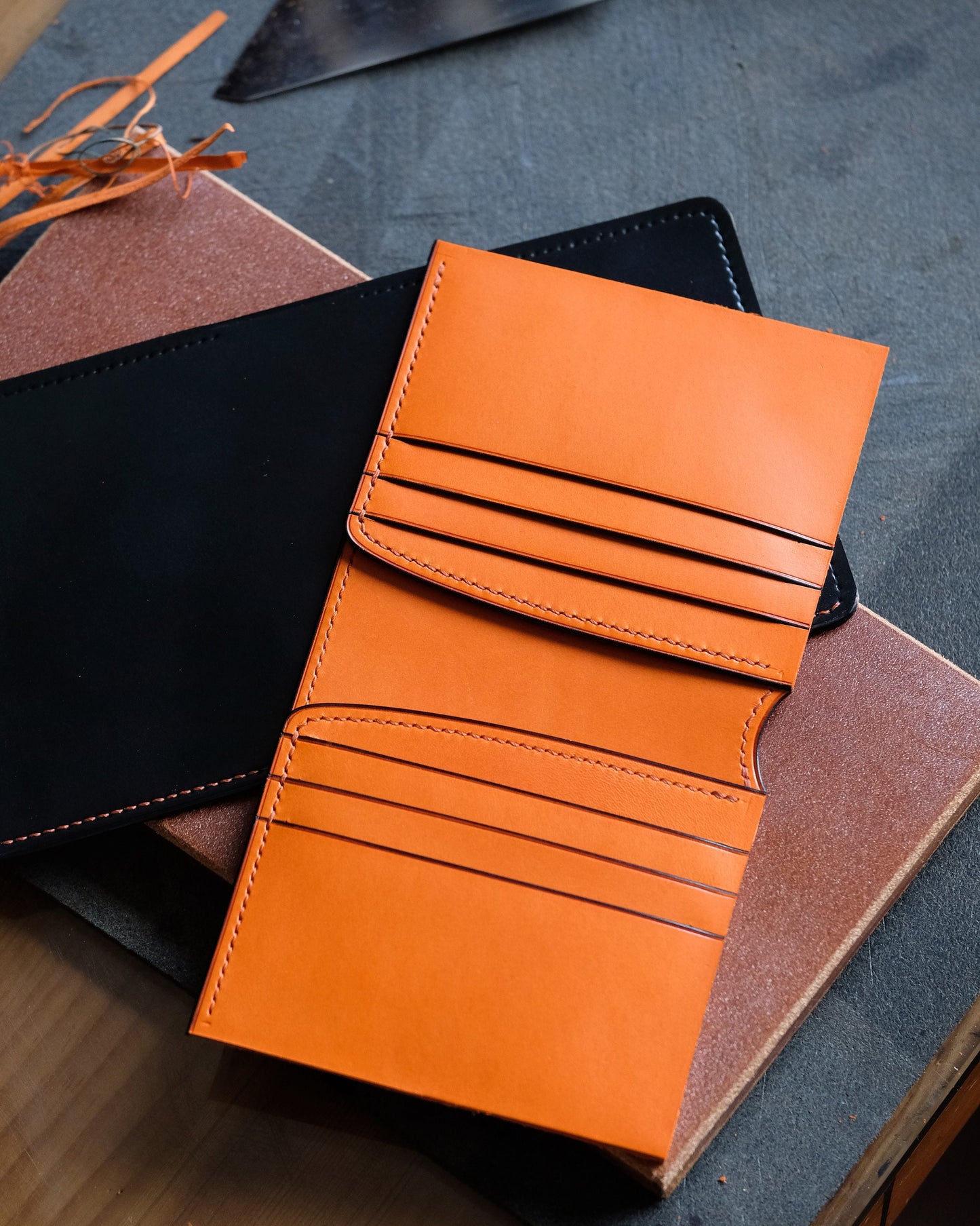 SV01 - Horween shell cordovan wallet - Bifold Wallet / Made to Order