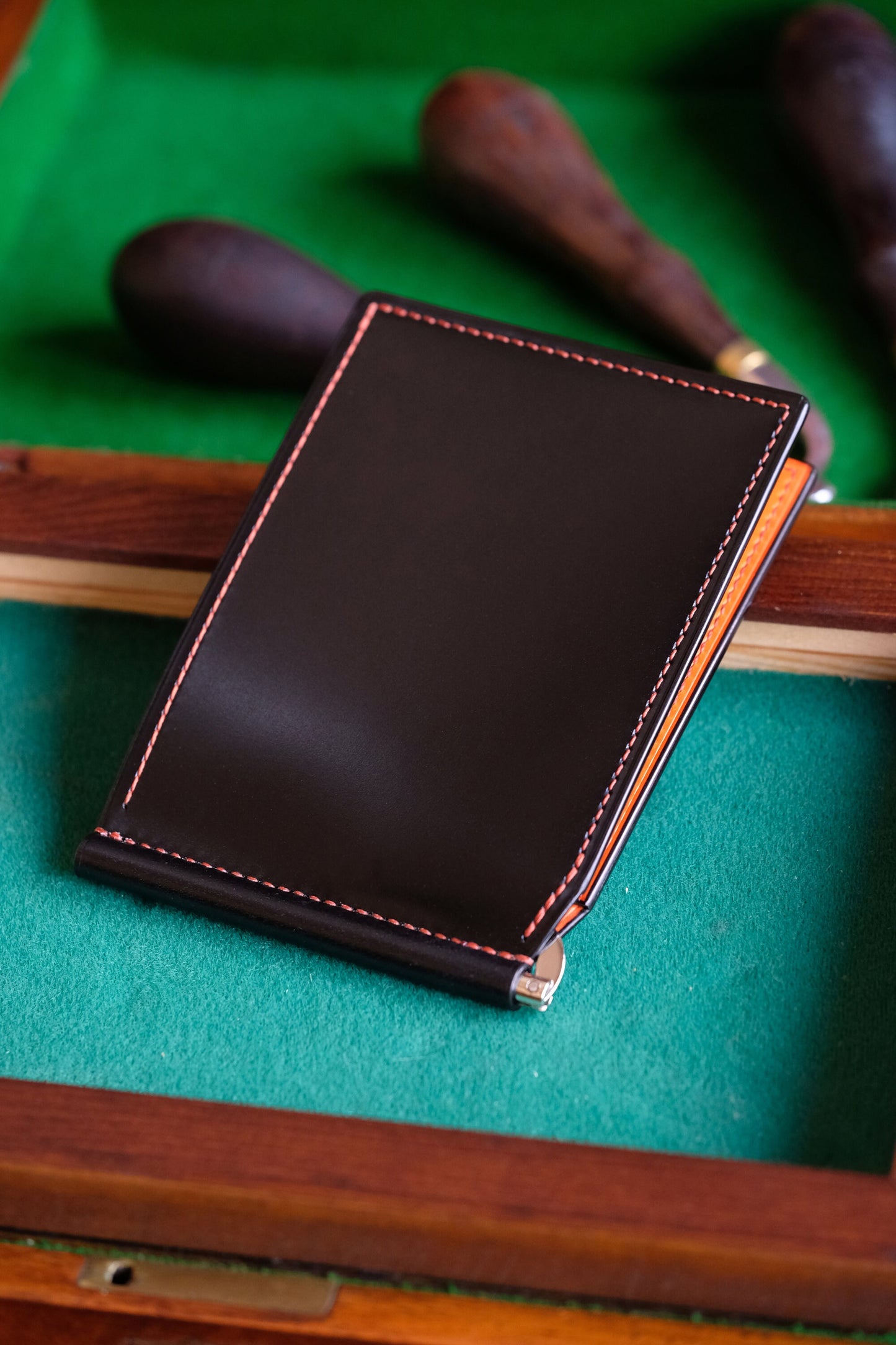 Money Clip Wallet 01 - Japanese Shinki Hikaku Shell Cordovan / Made to Order