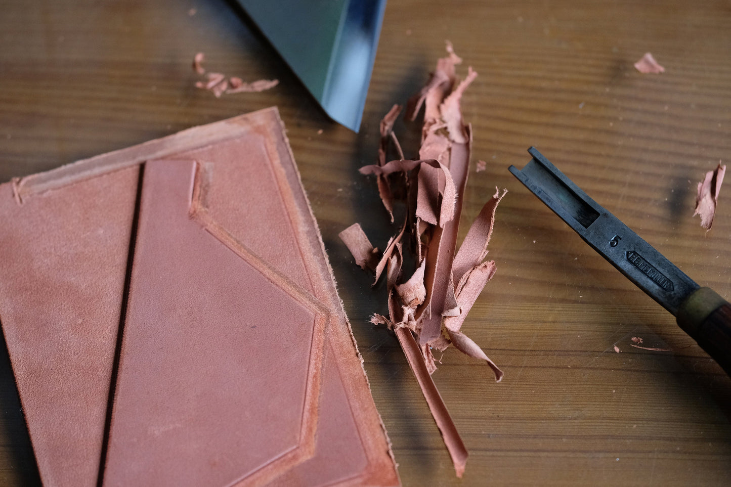 Card Wallet 01 - Japanese Shinki Hikaku shell cordovan - Slim Wallet - Burgundy - Card Holder / Made to Order