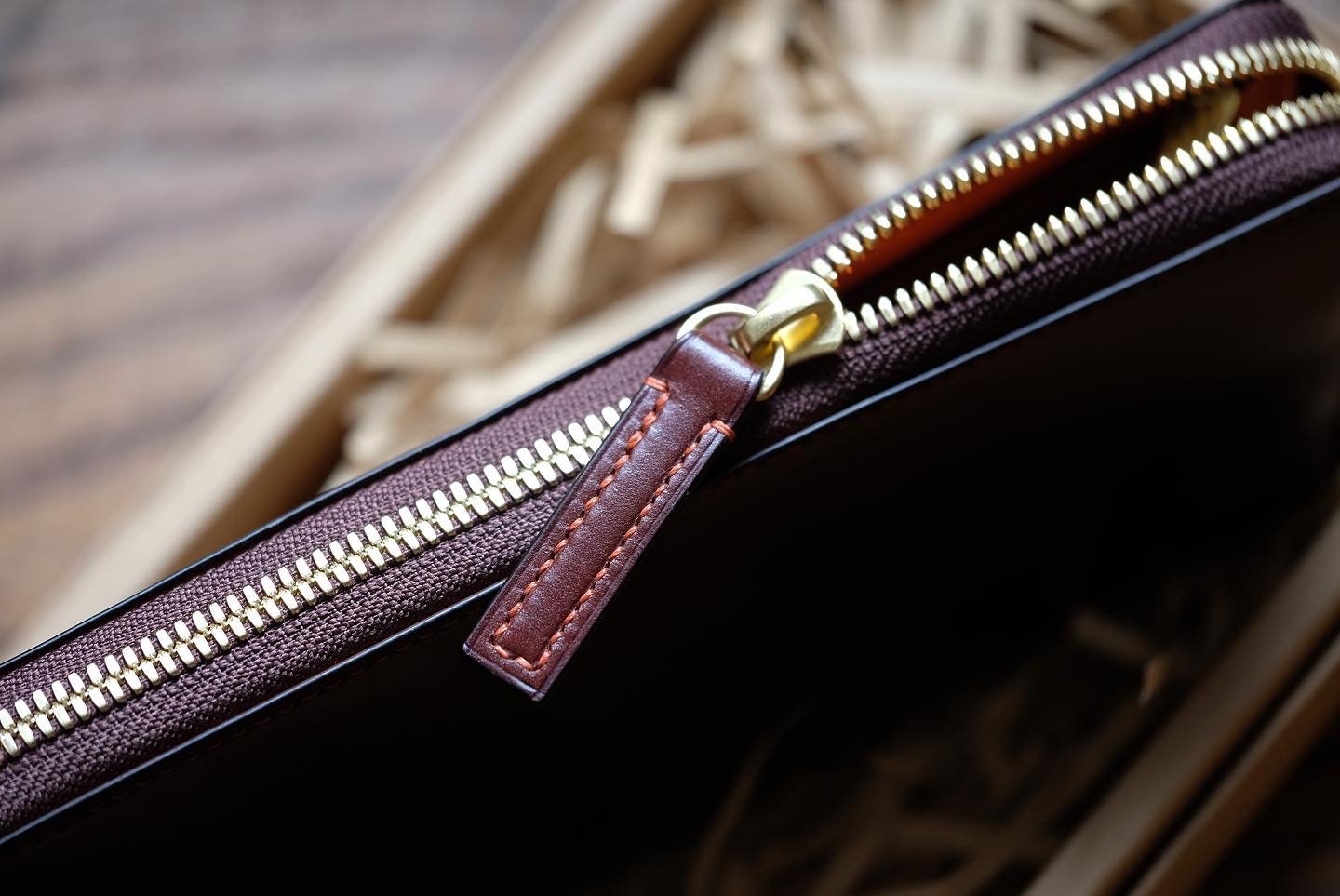 LW03 - Zipper Long Wallet / Shinki hikaku Shell Cordovan / Buttero leather / Made to Order