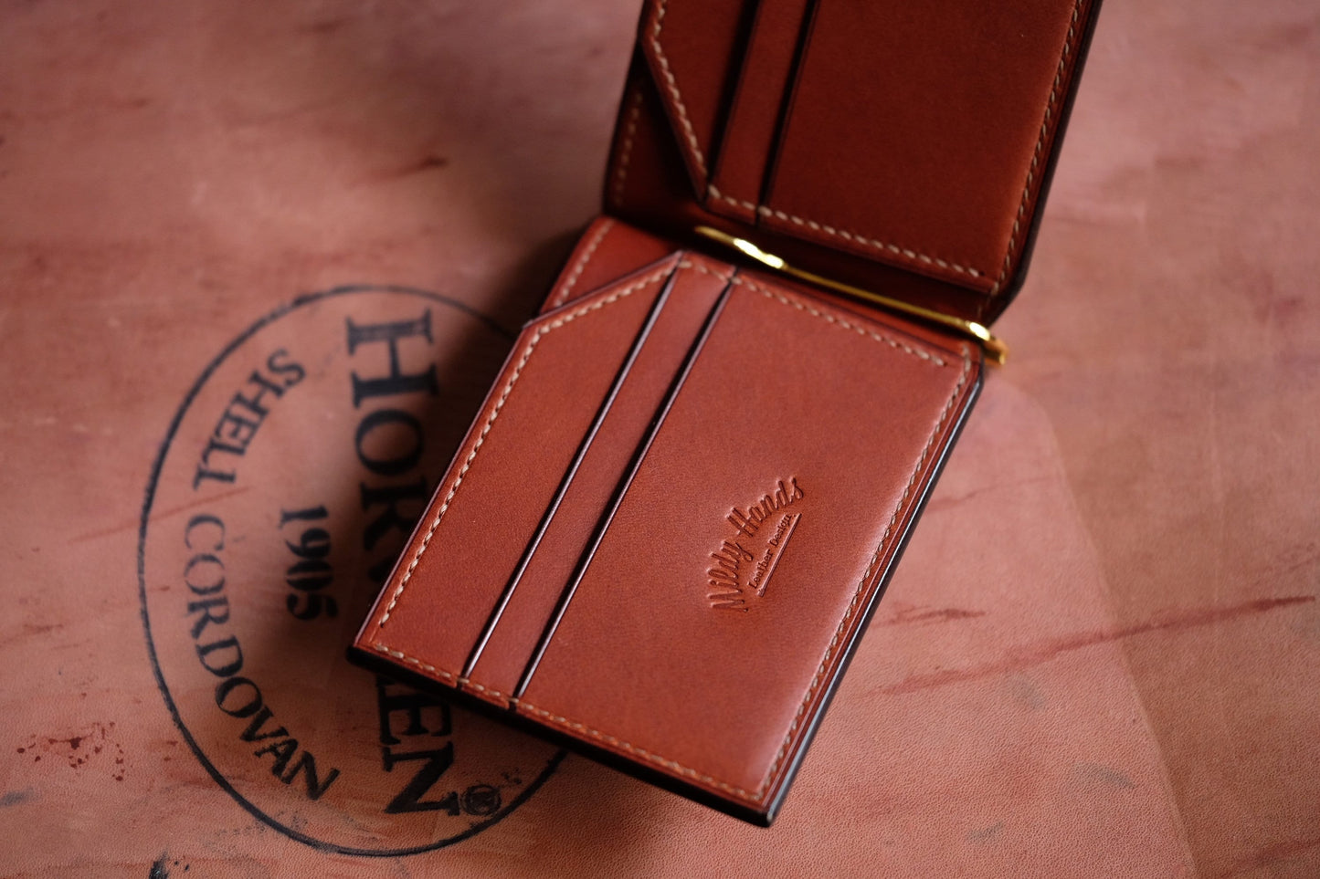 Money Clip Wallet 01S - Horween Shell Cordovan / Made to Order