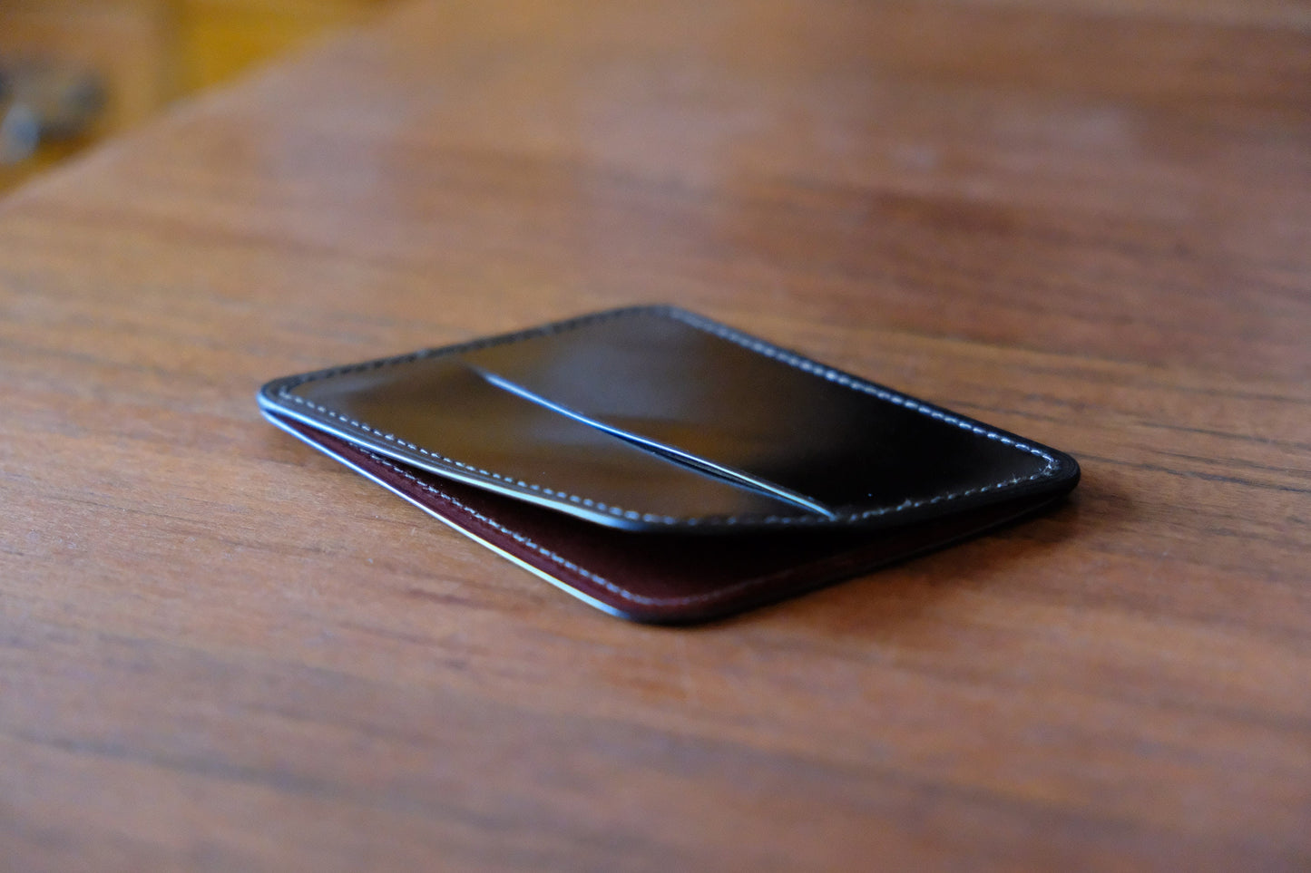 Card Wallet 03 - Japanese Shinki Hikaku Shell Cordovan - Slim Wallet / Card Holder / Made to Order