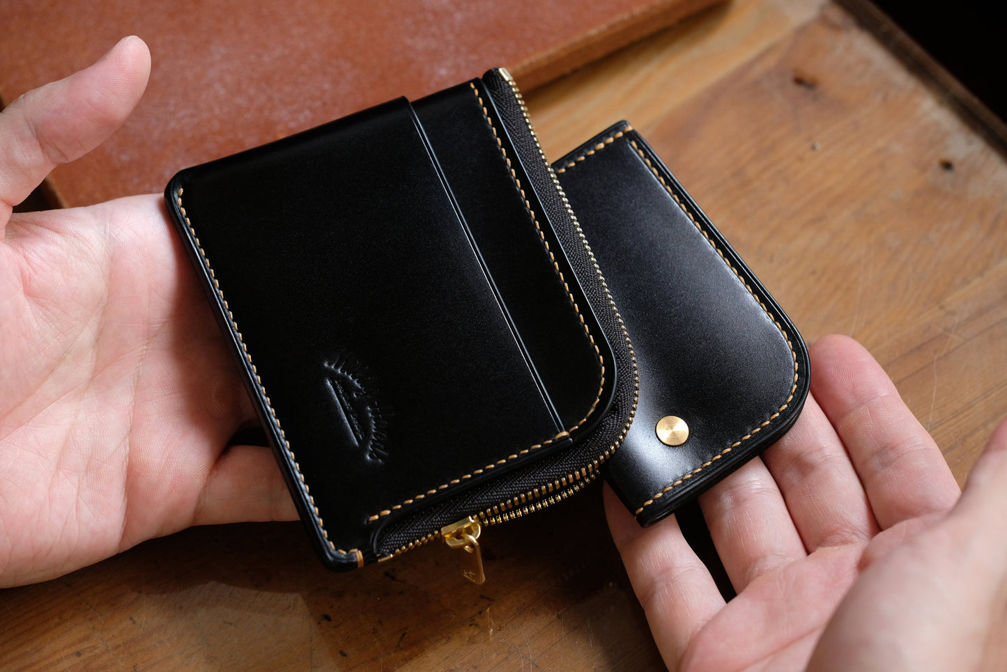 Zipper Wallet -  Japanese Shinki hikaku Shell Cordovan / Made to Order