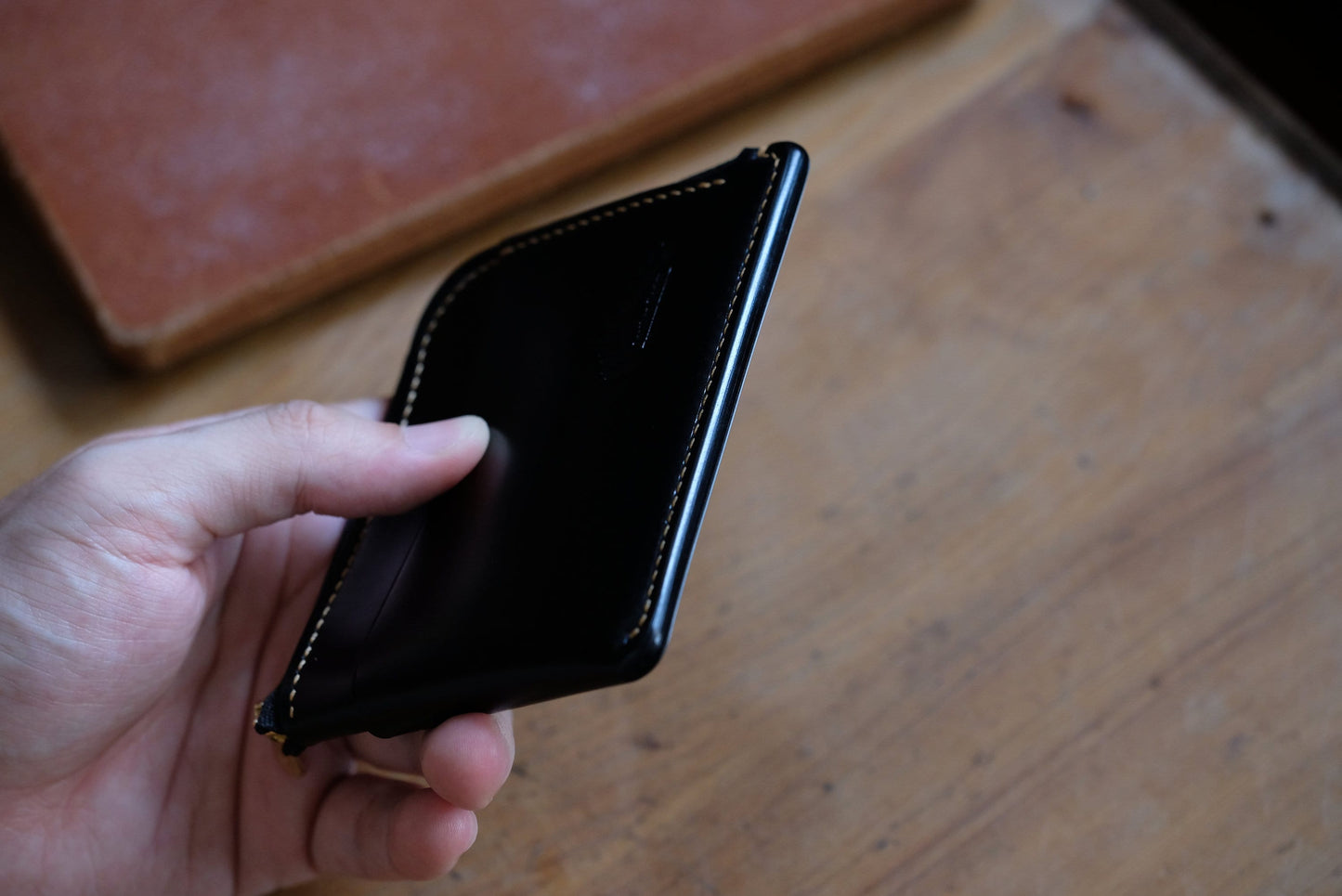Zipper Wallet -  Japanese Shinki hikaku Shell Cordovan / Made to Order