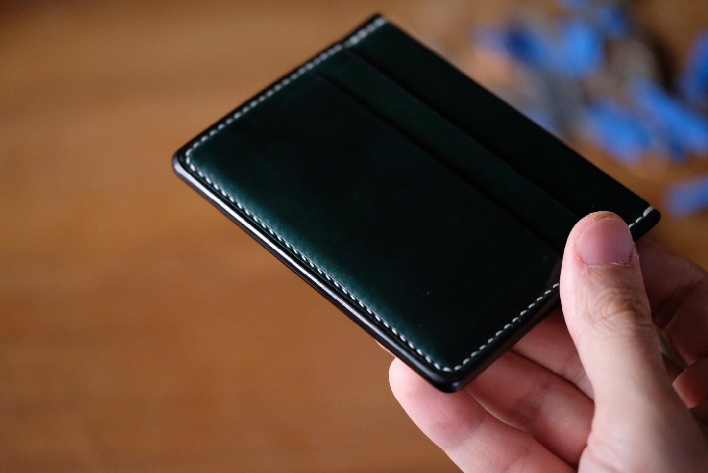 Card Wallet D01 - Horween Shell Cordovan - Slim Wallet - Card Holder / Made to Order