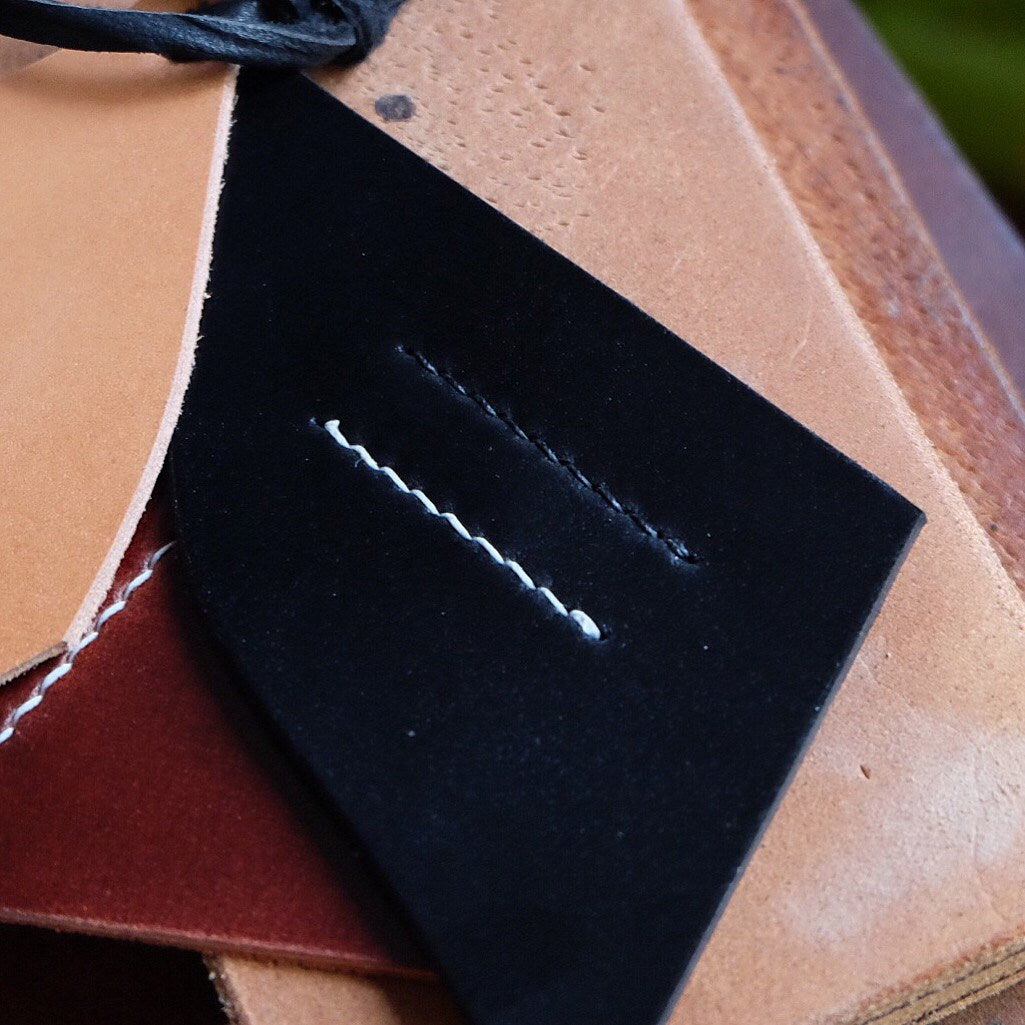 Card Wallet 02 - Japanese Shinki Hikaku shell Cordovan - Slim Wallet - Black - Card Holder / Made to Order