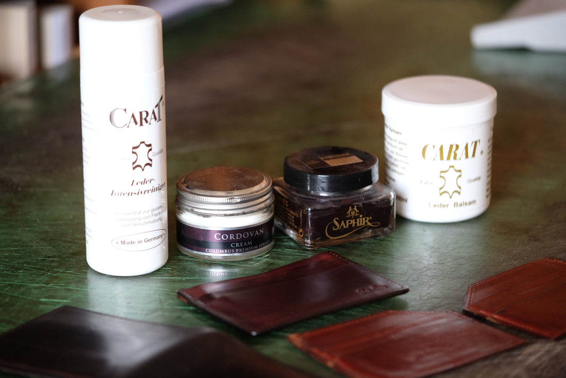 馬臀皮保養用品與皮件——SAPHIR 馬臀皮專用蠟與清潔保養劑