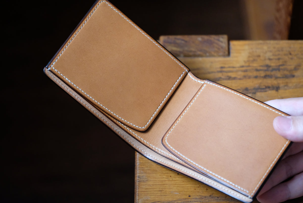 SW01C Bifold Wallet — Horween Shell Cordovan & Buttero Leather