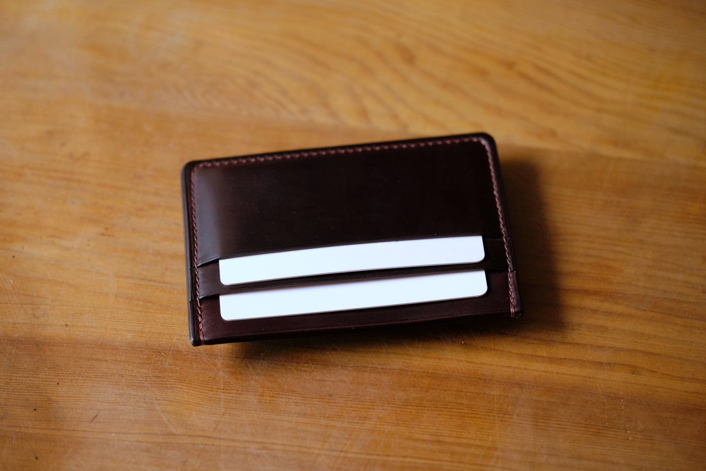 D01W Card Wallet — Horween Shell Cordovan