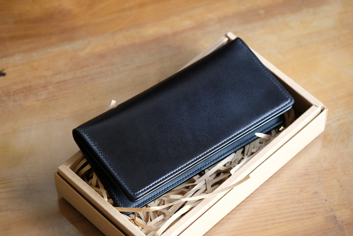 LW05 Long Wallet — Shinki Hikaku Shell Cordovan & Buttero Leather