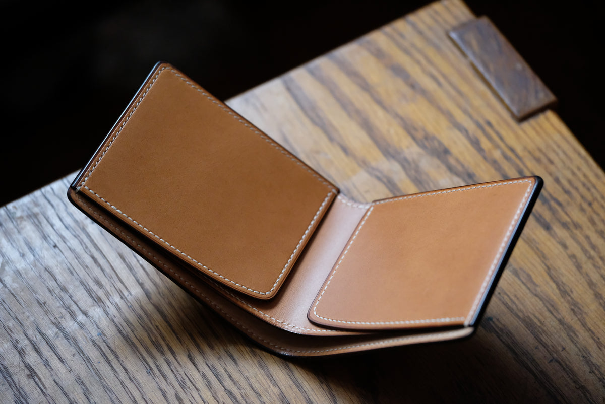 SW01C Bifold Wallet — Horween Shell Cordovan & Buttero Leather