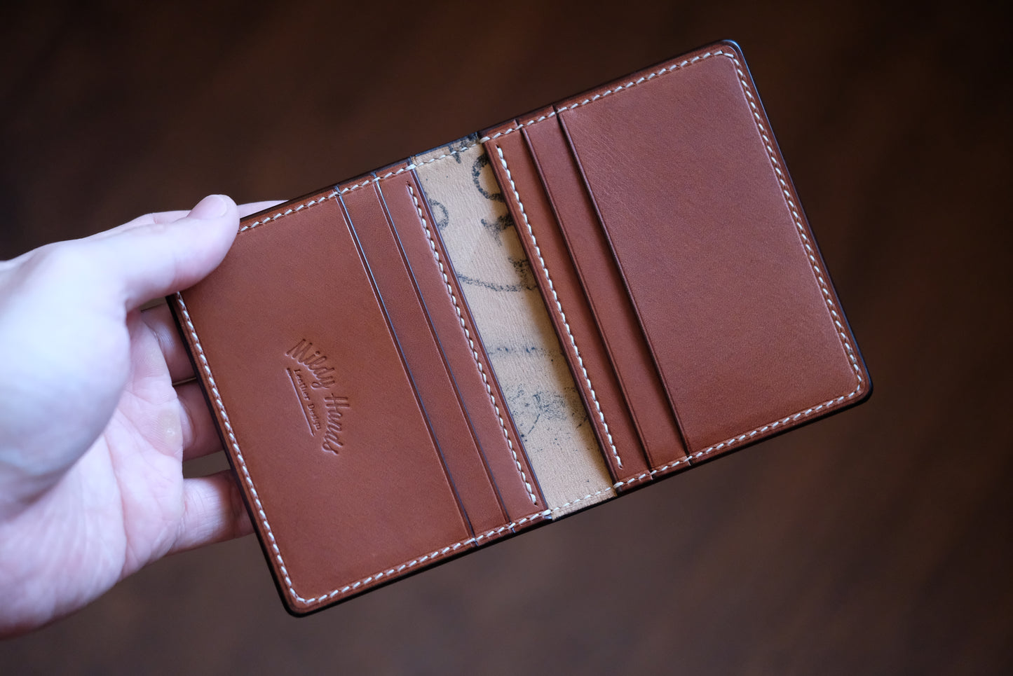 B01 Bifold Card Wallet — Horween Shell Cordovan & Buttero Leather