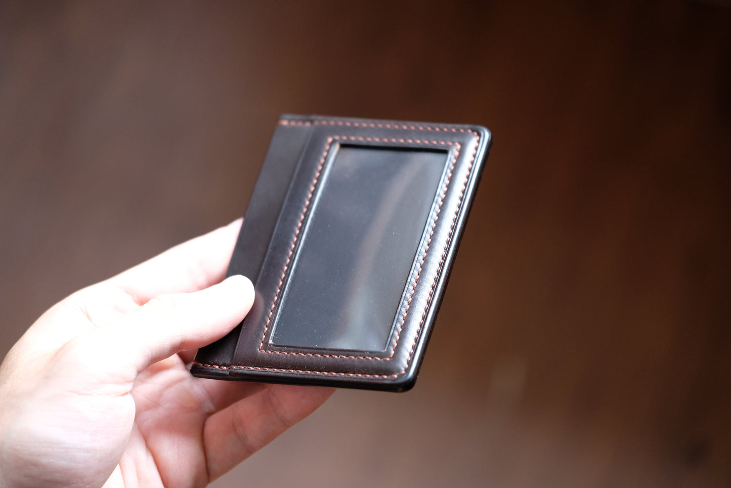 D01W Card Wallet — Horween Shell Cordovan