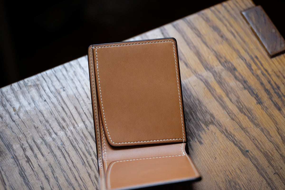 SW01C Bifold Wallet — Horween Shell Cordovan & Buttero Leather