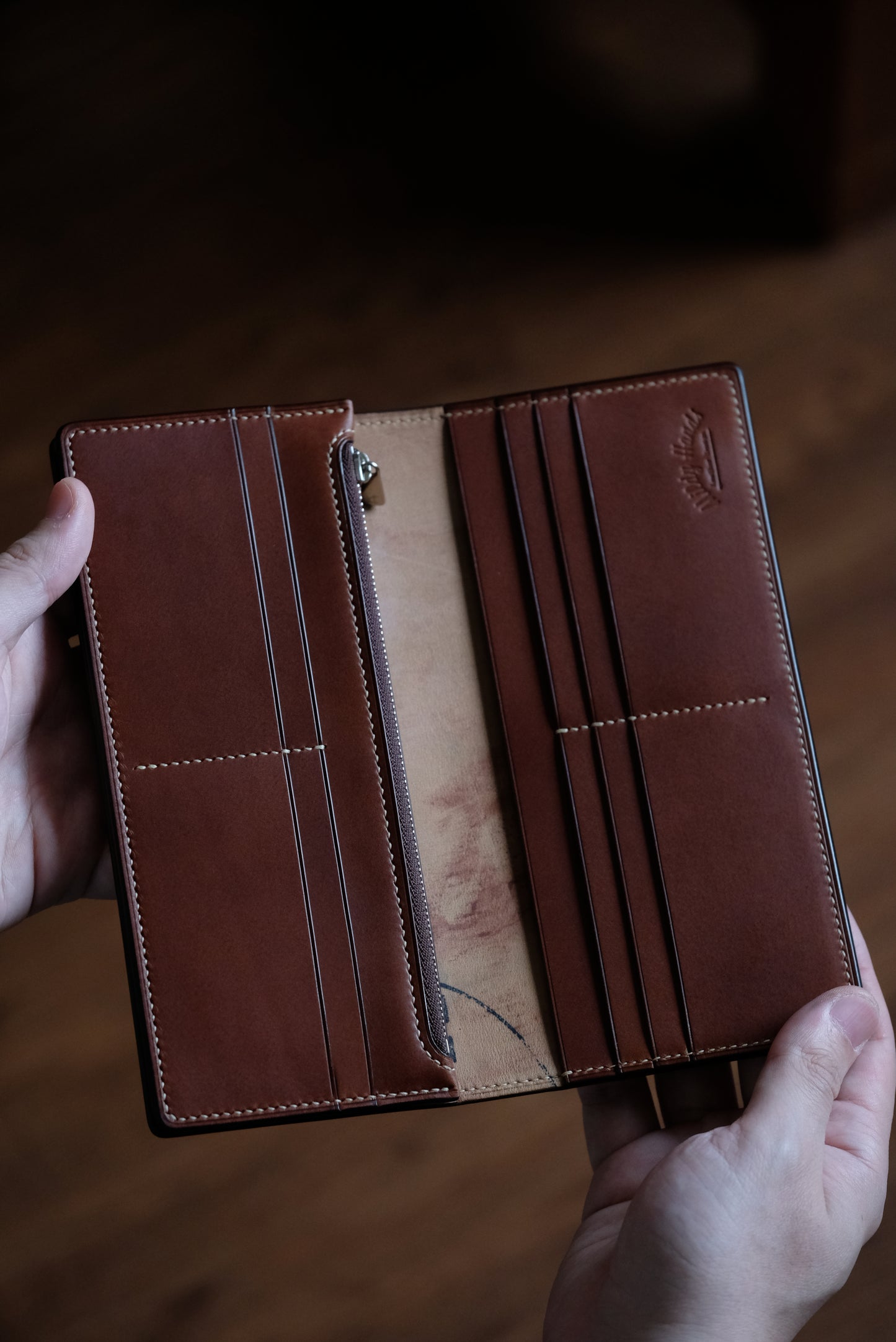 LW05 Long Wallet — Horween Shell Cordovan & Buttero Leather