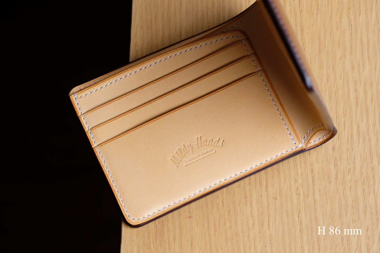 SW01 Bifold Wallet — Shinki Hikaku Shell Cordovan & Buttero Leather