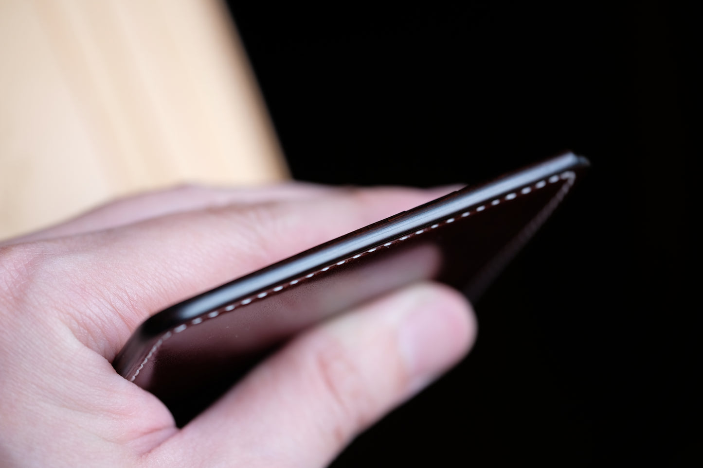 SW01 Bifold Wallet — Shinki Hikaku Shell Cordovan & Buttero Leather