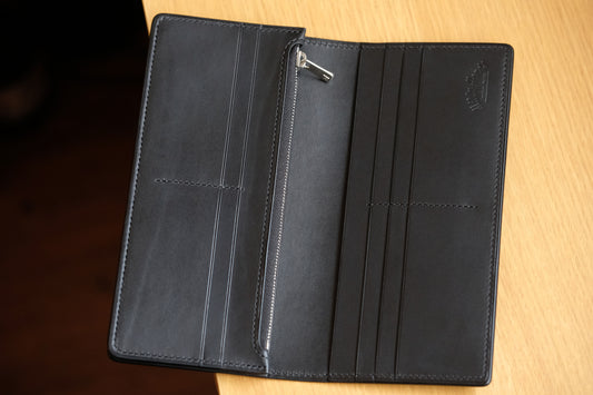 LW05 Long Wallet — Shinki Hikaku Shell Cordovan & Buttero Leather