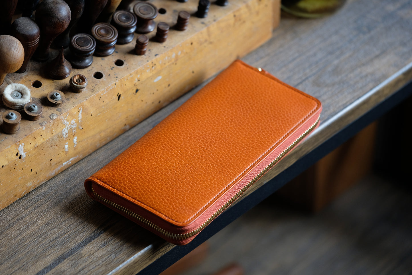 LW03 Zipper Long Wallet — Italian Dollaro & Buttero Leather