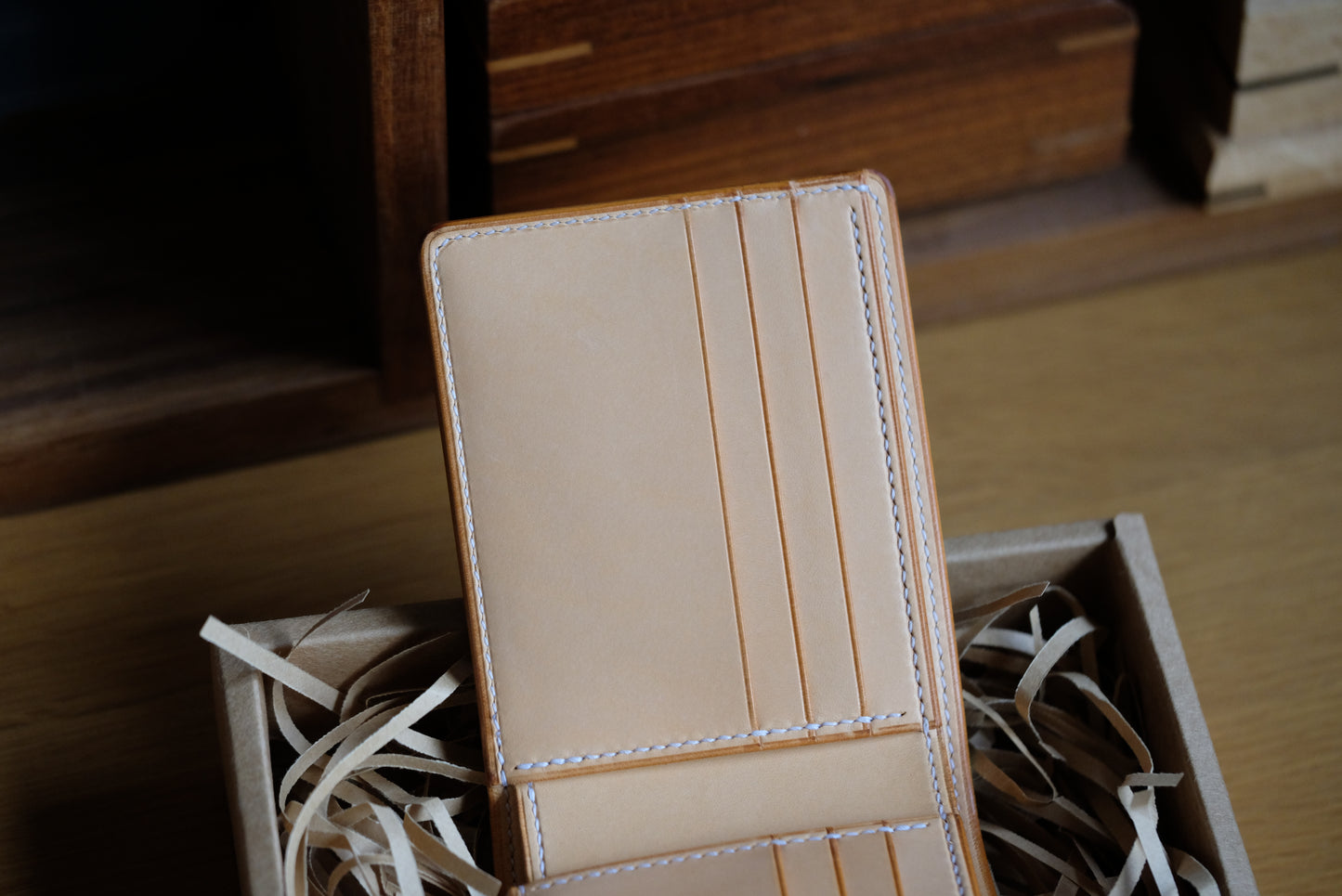 SW Bifold Wallet — Shinki Hikaku Shell Cordovan & Buttero Leather
