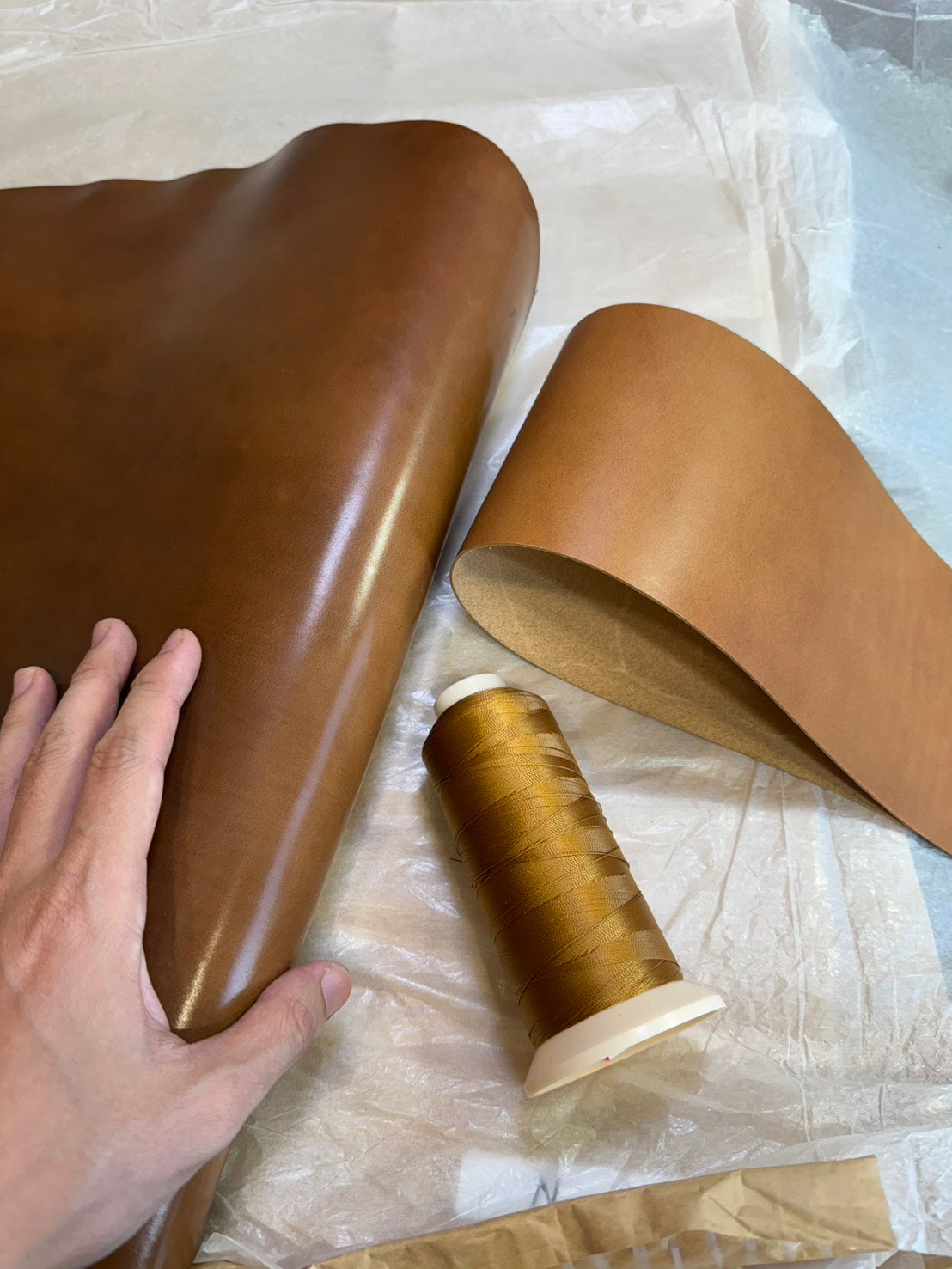 CUSTOM - SW01COIN Bifold Wallet — Horween Shell Cordovan & Buttero Leather