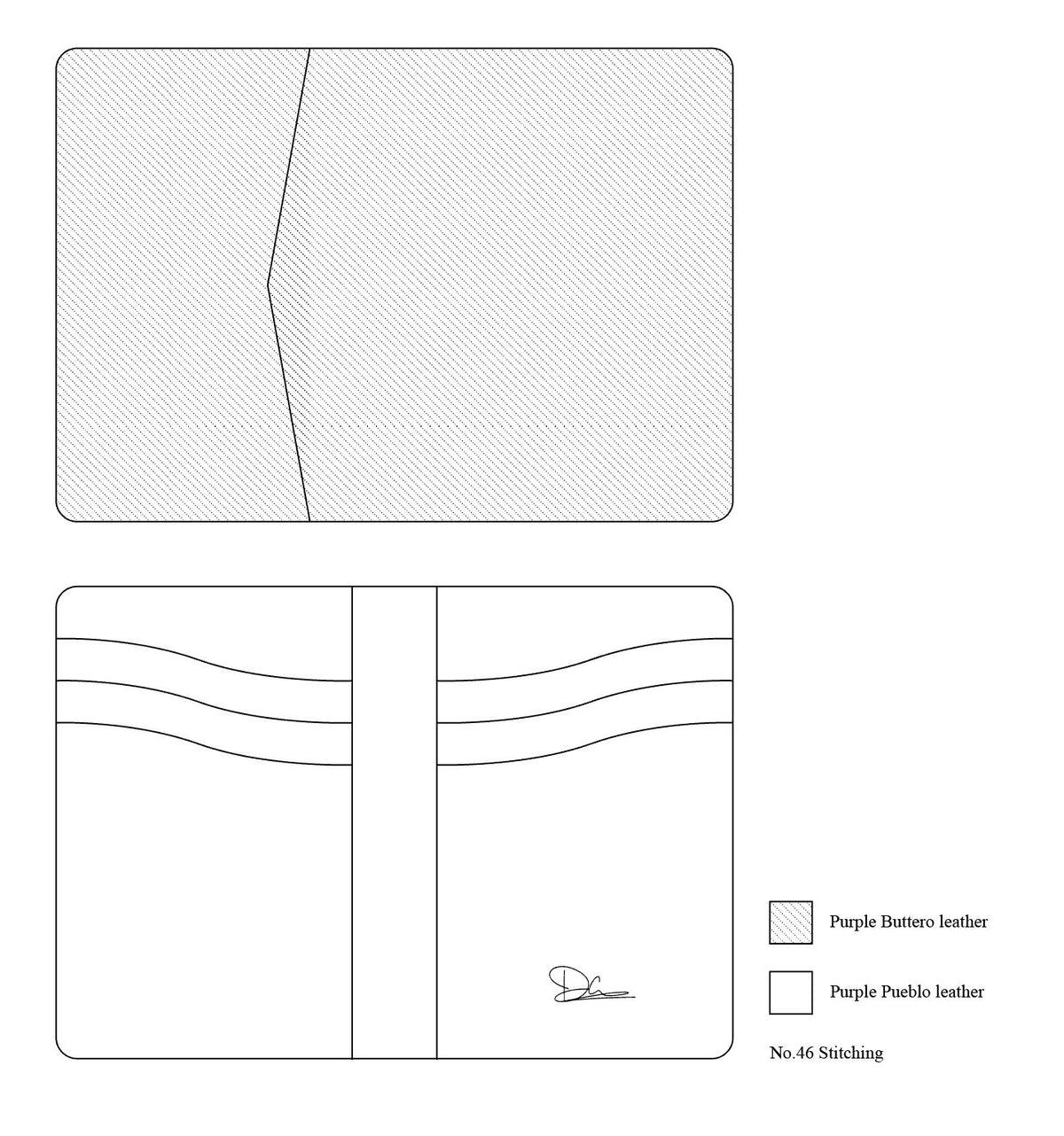 B02 Bifold Card Wallet — Buttero & Pueblo Leather