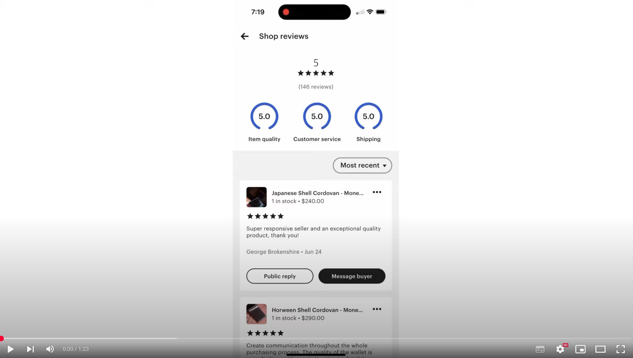 Load video: Our Etsy Customer Reviews (2015-2025)