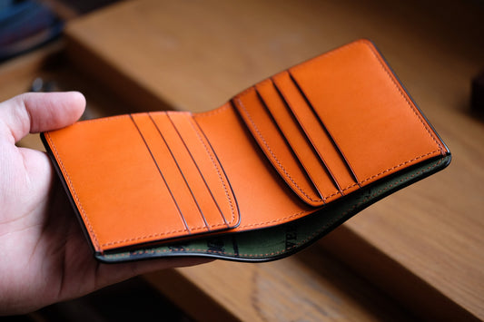 SV01 - Horween shell cordovan wallet - Bifold Wallet / Made to Order