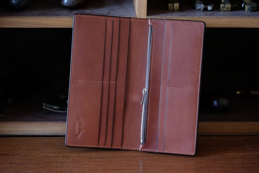 LW05 - Bifold Long Wallet in Buttero leather / Made to Order